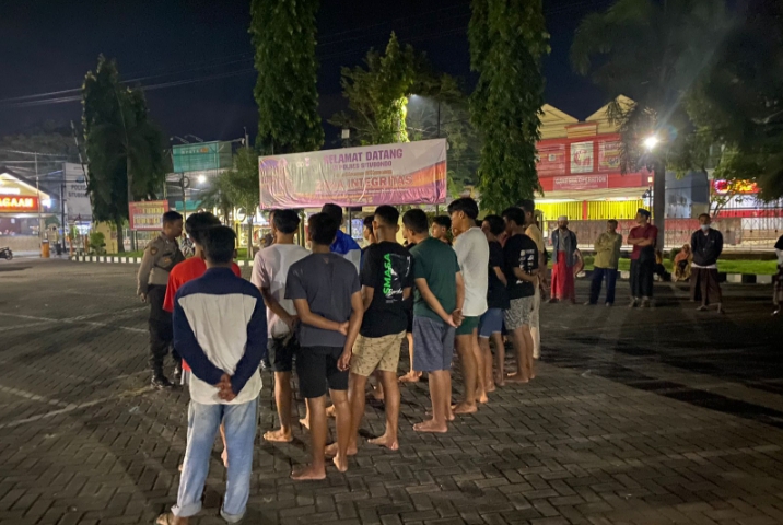 Polres Situbondo Amankan Belasan Motor yang Digunakan Balapan Liar