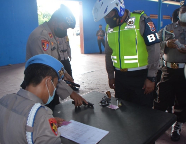 Polres Situbondo Antisipasi Penyalahgunaan Senpi, 59 Pucuk Senjata Jenis Revolver Diperiksa