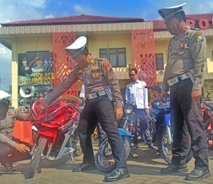 Polres Situbondo Tindak Tegas Balap Liar, Puluhan Motor Diamankan