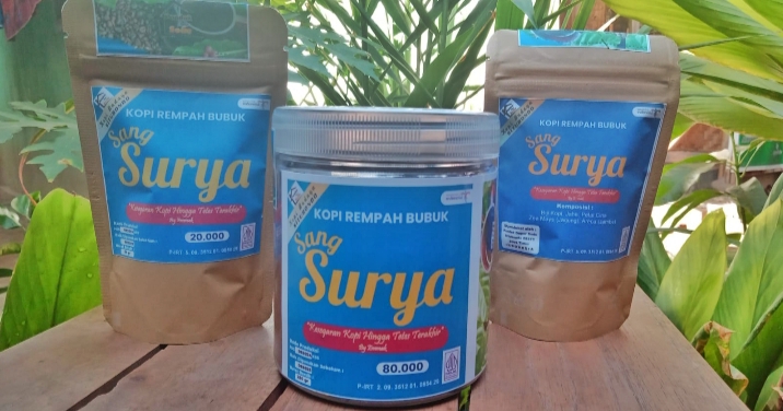 Kopi Bubuk Sang ''SURYA''  dari Asembagus Situbondo, Cocok Bagi Segala Usia
