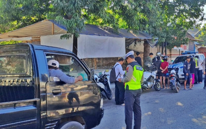 Operasi Patuh Semeru di Jalan PB Sudirman Situbondo, Puluhan Kendaraan Terjaring Razia