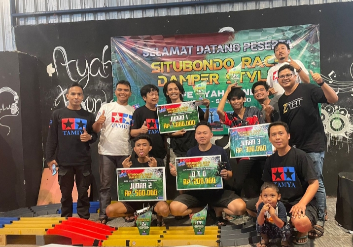 Puluhan Peserta Ikuti Event Situbondo Race Damper Style Mini 4 WD di Caffe Ayah Bunda Mimbaan