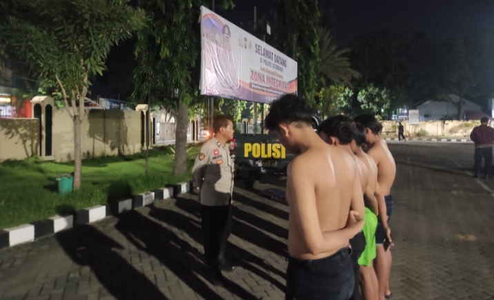 Puluhan Remaja Terjaring Razia Pekat Polres Situbondo