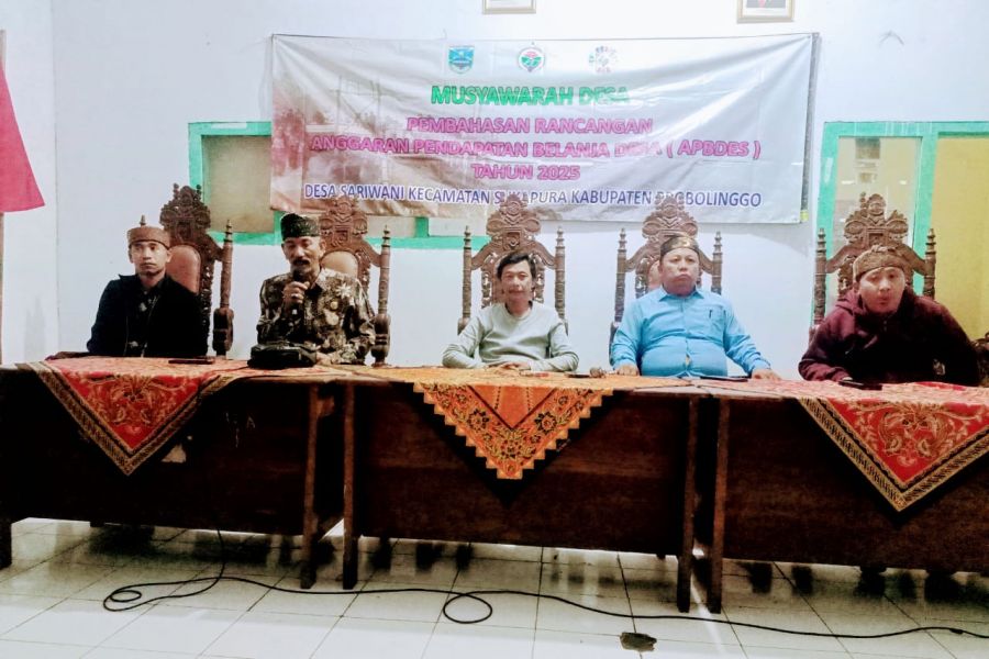Rancangan APBDES Desa Sariwani, Kecamatan Sukapura, Probolinggo Tahun 2025