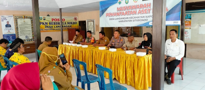 Rapat Musyawarah Pemanfaatan Aset Desa di Kantor Desa Landangan
