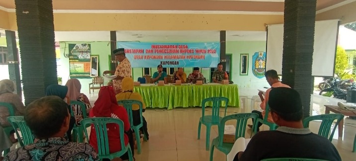 Rapat Musyawarah RKP Desa di Kantor Pemerintah Desa Kapongan