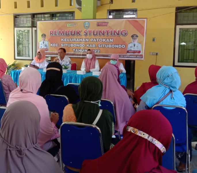Rembuk Stunting di Kelurahan Patokan Situbondo Beker jasama dengan Puskesmas