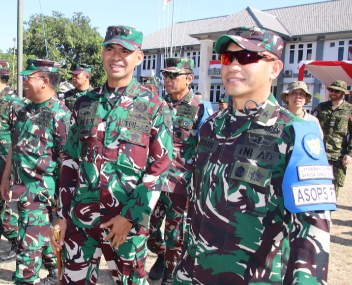 Sambut Kunjungan Kerja Dankodiklat TNI untuk Meninjau Latgabma Super Garuda Shield