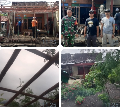 Sebanyak 25 Unit Rumah Warga di Situbondo Rusak Diterjang Angin Puting Beliung