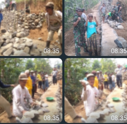 Senyum dan Semangat Mbah Mima di Lokasi TMMD ke 114 Kodim 0822 Situbondo