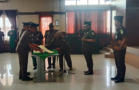 Serah Terima Jabatan Kasi Pidsus di Kejaksaan Negeri Situbondo