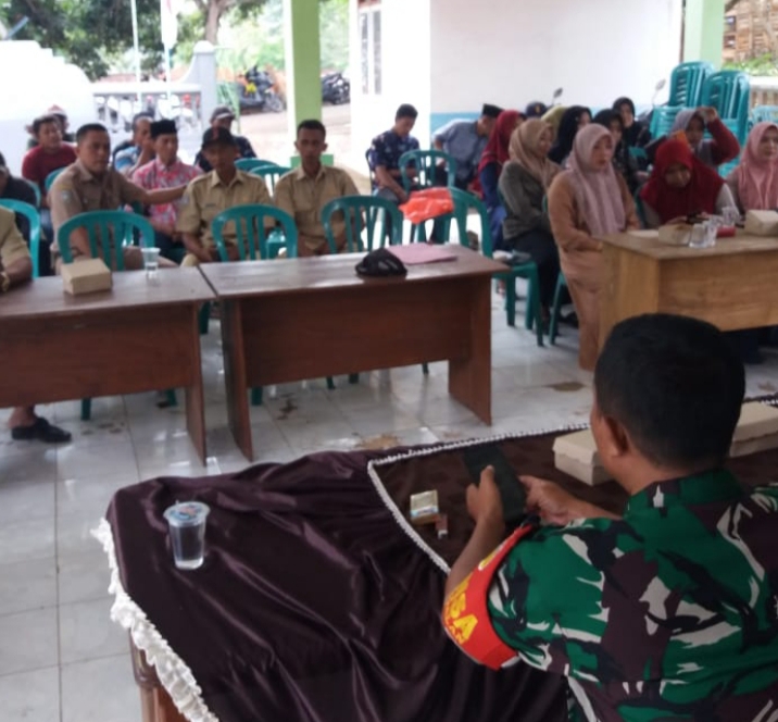 Sinergi Membangun Desa, Babinsa Pategalan Sertu Eka Imam Ikuti Musrenbangdes