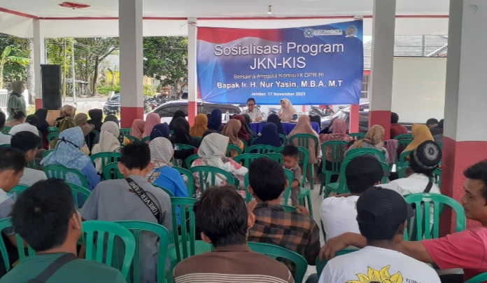 Sosialisasi Program JKN-KIS Kabupaten Jember Bersama Anggota DPR RI H Nur Yasin MBA