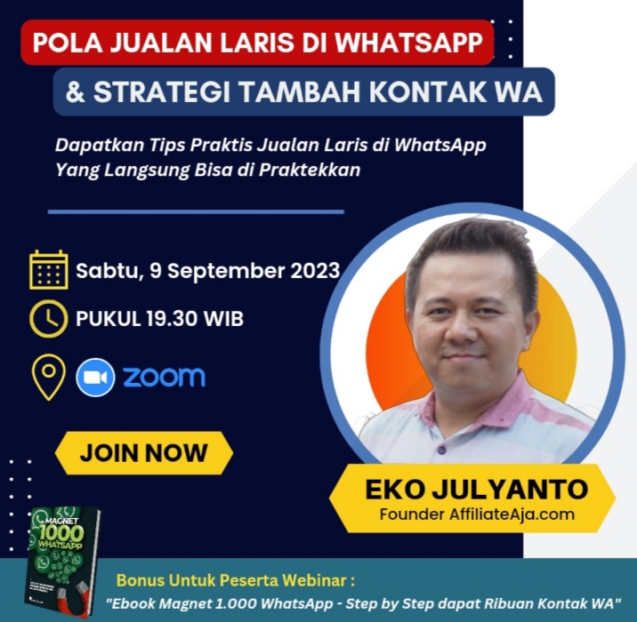 Temukan Rahasianya di Webinar Special Malam Ini Jam 19.30 WIB