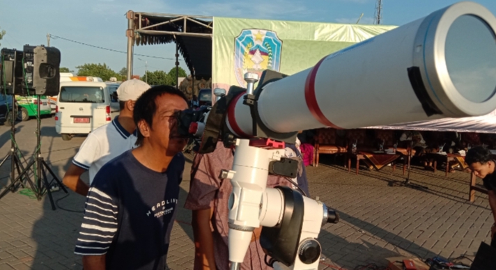 Tim Badan Hizab dan Rukyat Tidak Bisa Melihat Hilal di Pelabuhan Kalbut Karena Terhalang Awan