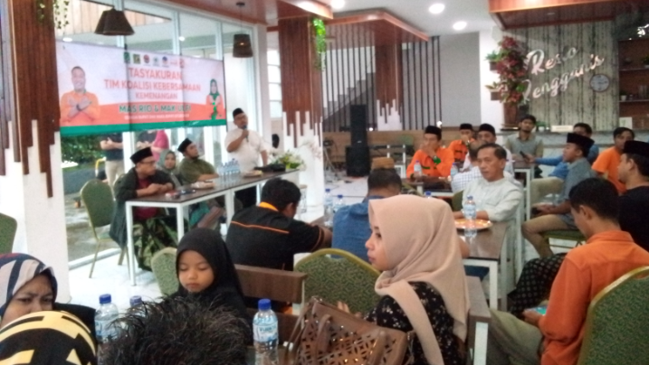 Tim Koalisi Kebersamaan Rio-Ulfi Gelar Tasyakuran Sebagai Wujud Rasa Syukur