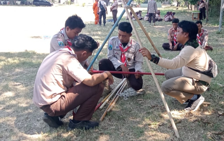 Tingkatkan SDM, Pramuka Saka Wira Kartika Kodim 0823 Situbondo Gelar Perkemahan