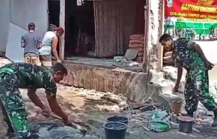 Aksi Nyata Babinsa Koramil 0823/15 Bungatan, Wujudkan Rumah Impian Lewat Pembangunan RTLH